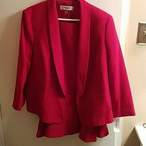 NWT Jones Studio Red Suit Size 16